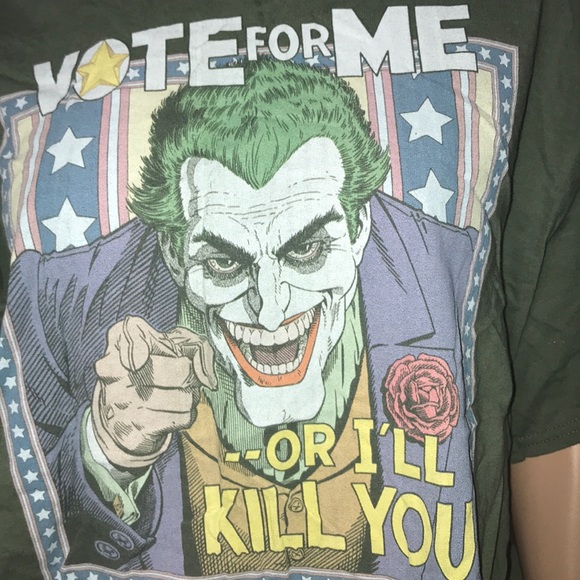 Batman Men’s XL shirt vote for Joker or else - Picture 2 of 5